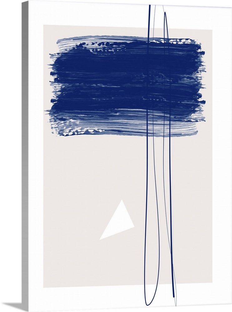 Bold Blue Brushstrokes