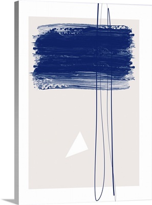 Bold Blue Brushstrokes