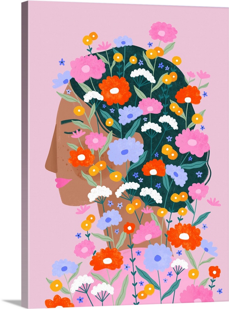 Colorful Flower Lady