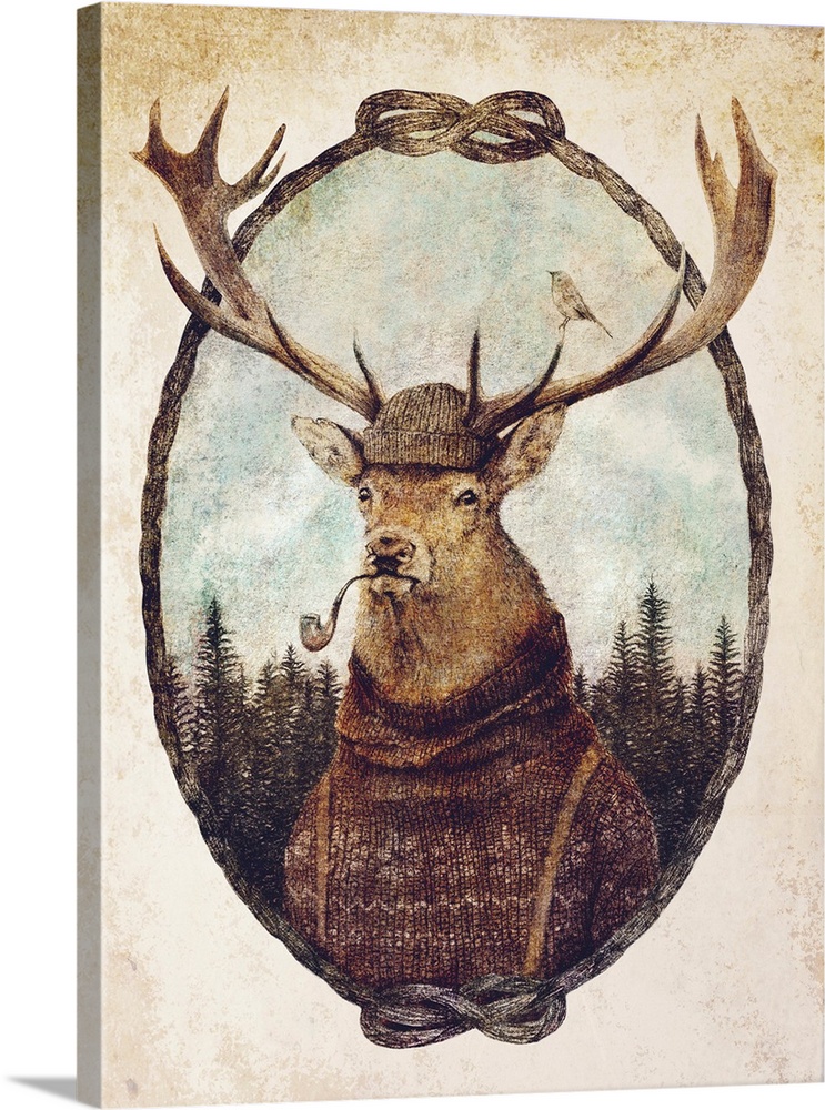 Deer Dressed In Cozy Attire