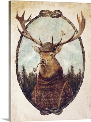 Deer Dressed In Cozy Attire