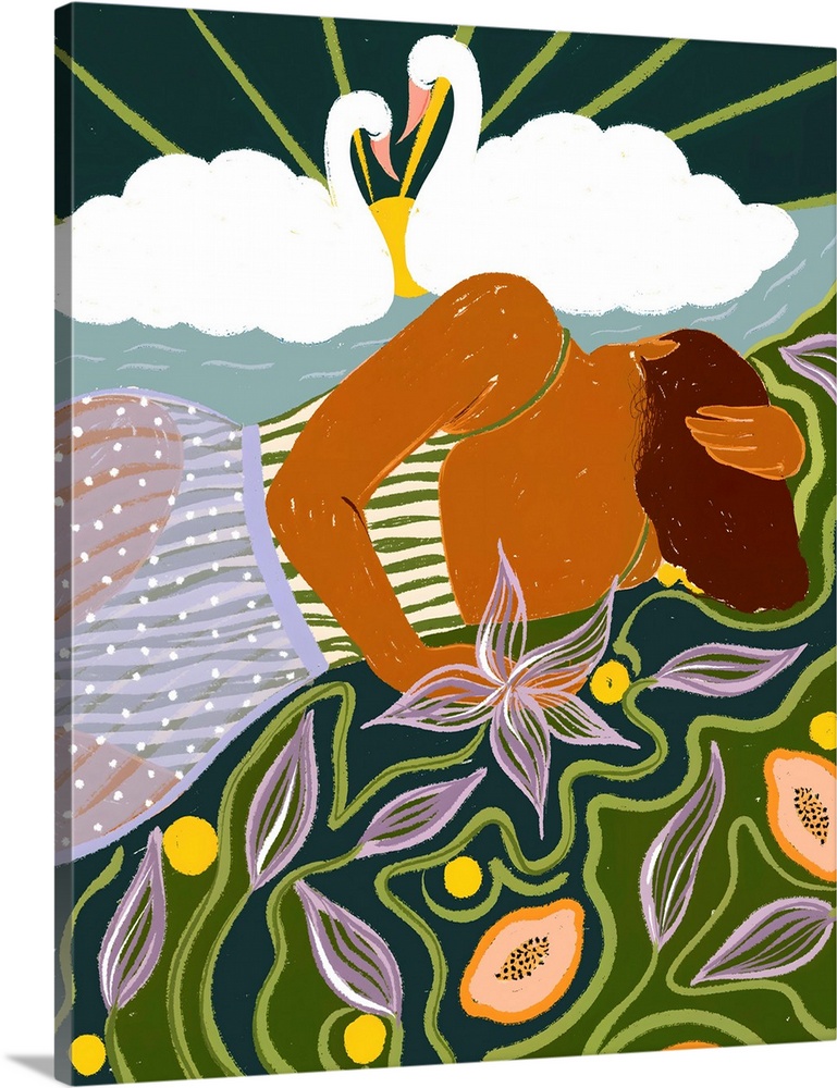 Dreamer's Swan Clouds