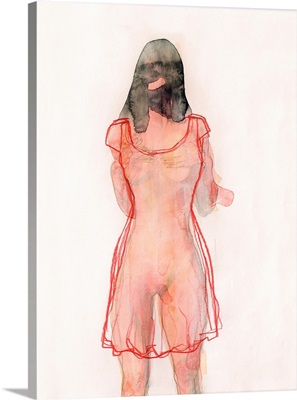 Figure Study (Red Dress)