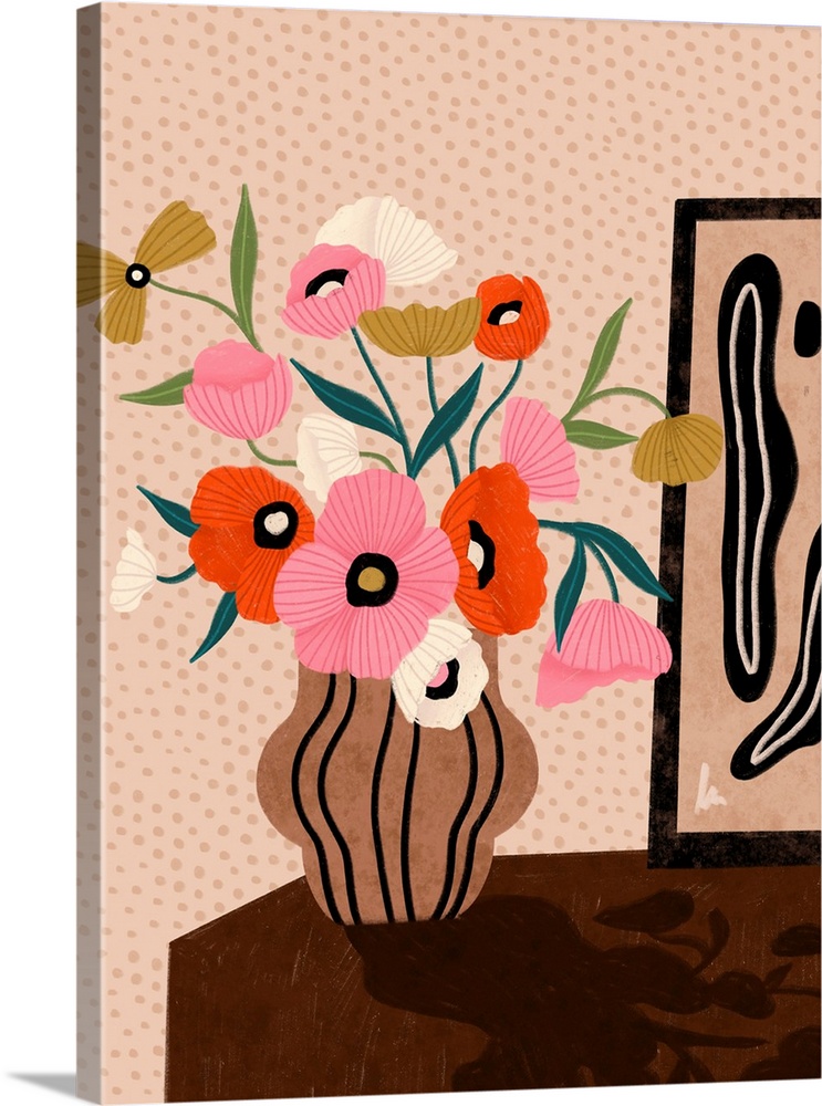 Flowers On Sideboard