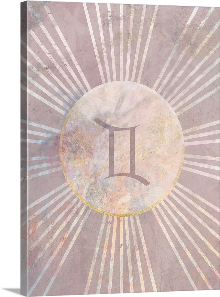 Gemini Boho Star Sign Sun