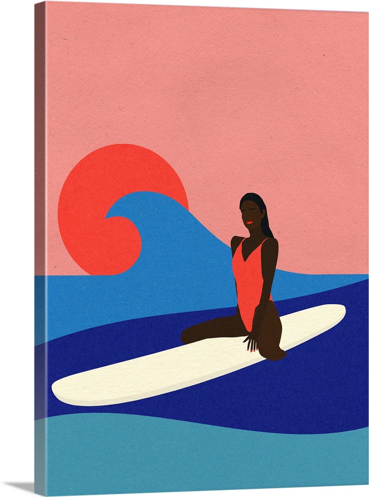 Girl On A Surfboard