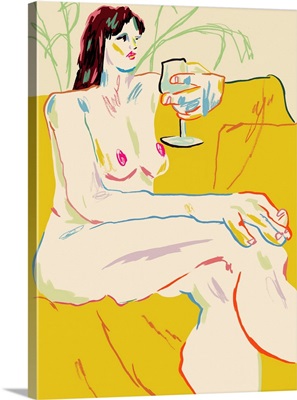 Girl With A Wine Glass