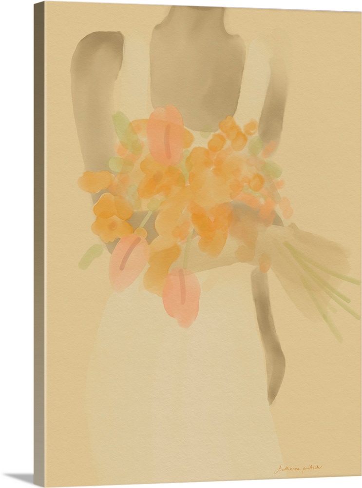 Girl With Orange Flowers