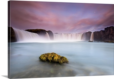 Godafoss and The Moon