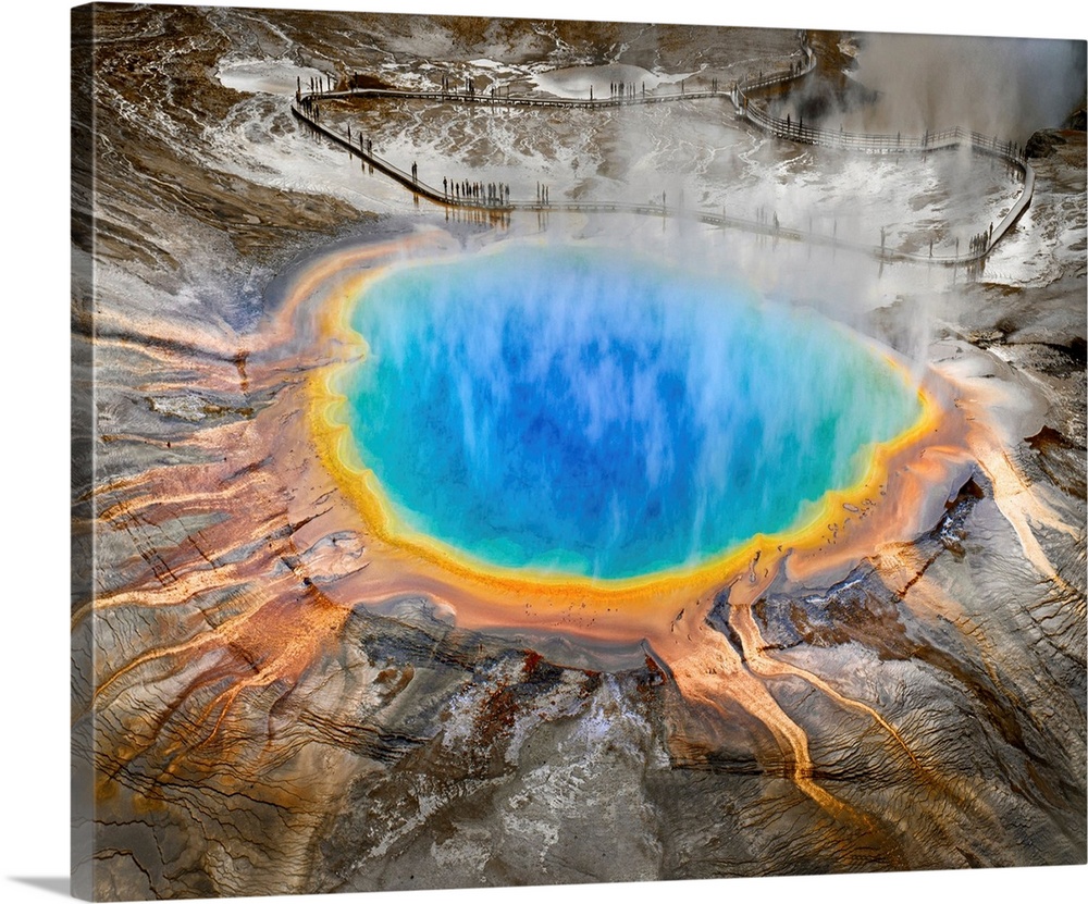 Grand Prismatic Spring, Midway Geyser Basin, Yellowstone National Park