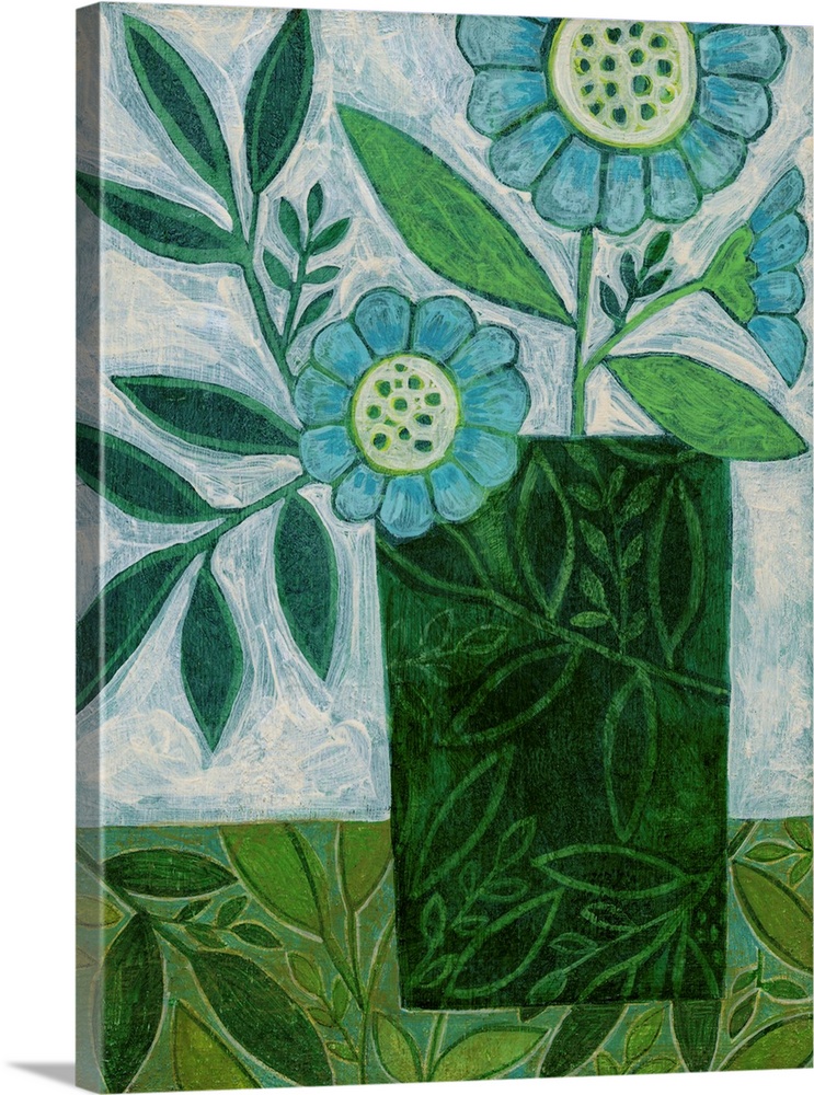 Green Floral Harmony