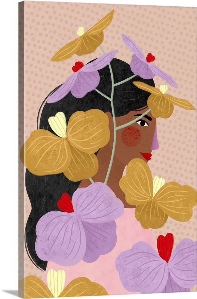 Hidden Behind Yellow Purple Flowers