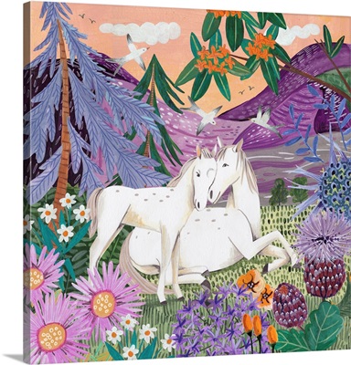 Horses In The Mountains