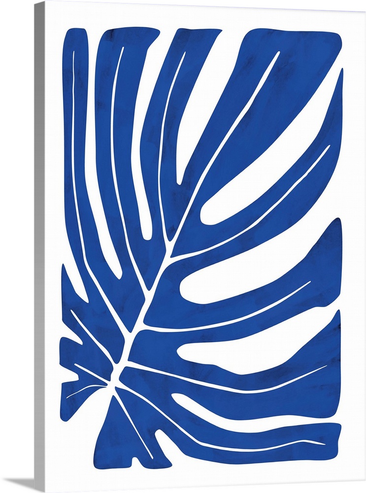 Indigo Leaf Silhouette