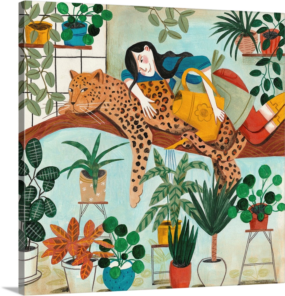 Leopard And Gardening