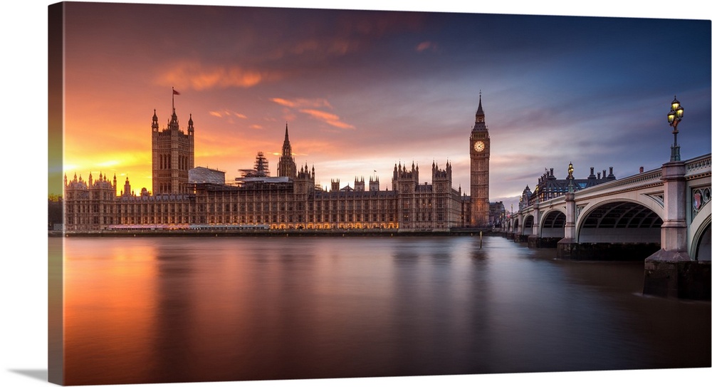 London Palace Of Westminster Sunset