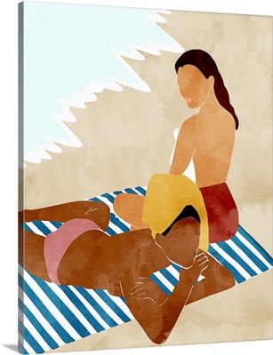 Minimalist Beach Scene