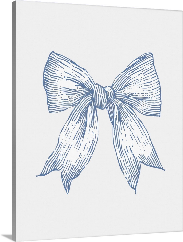 Nautical Pale Blue Bow