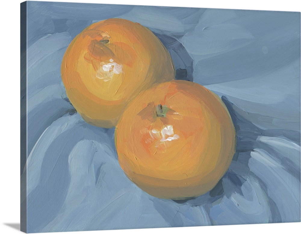 Oranges On Blue