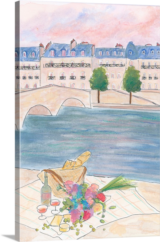 Paris Picnic At The Seine