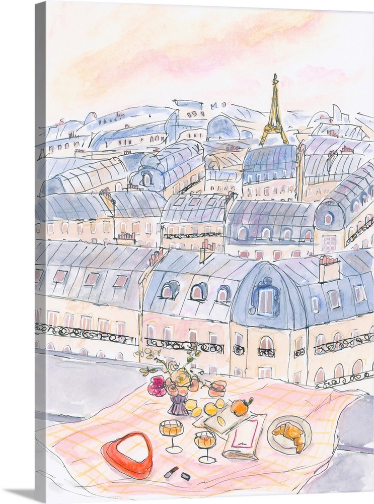 Parisian Rooftop Picnic With Eiffel Tower Views