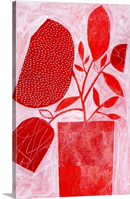 Red Floral Vase 1