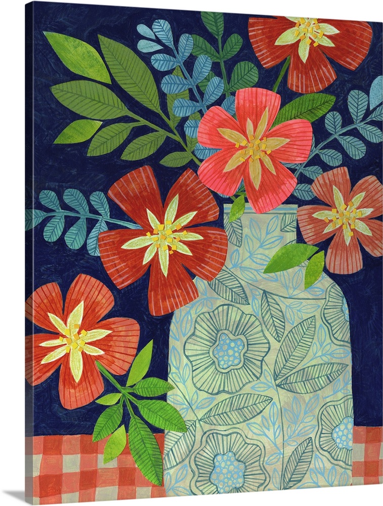 Red Flower Still Life