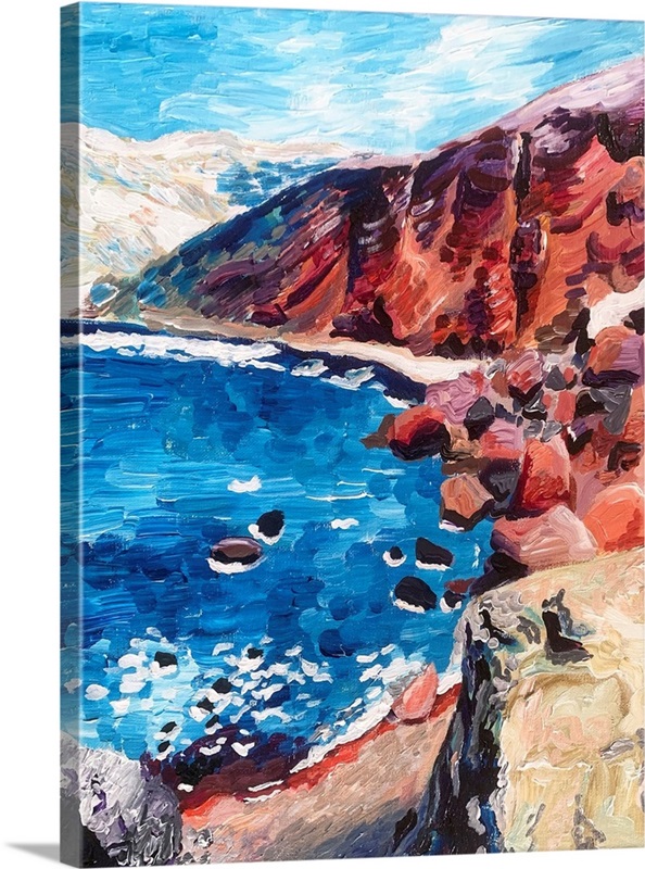 Red Sand Beach Wall Art, Canvas Prints, Framed Prints, Wall Peels