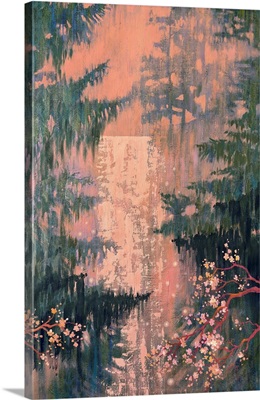 Sakura Waterfall Landscape