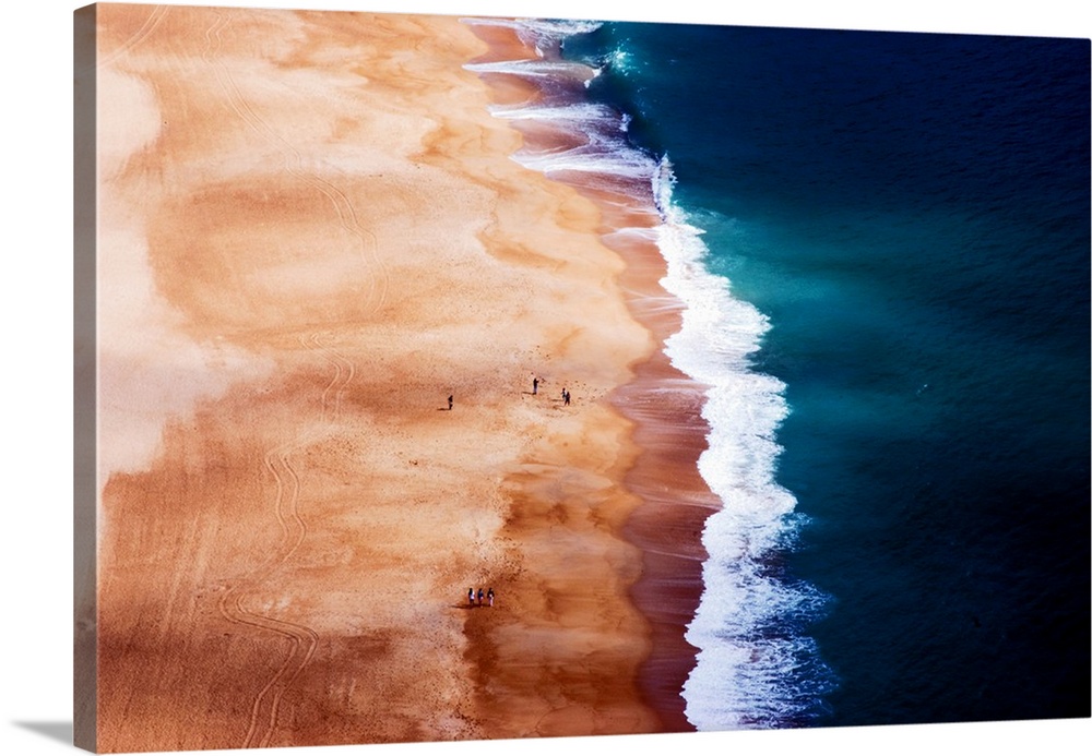 Aerial photograph of a seashore in Portugal