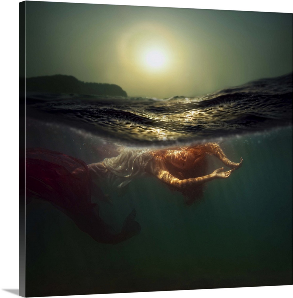 Siren Mermaid Galleon  HD Canvas print Art painting No Frame  16 Lj103 