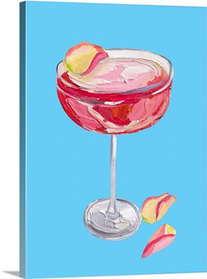 Sparkling Rose Gin Cocktail
