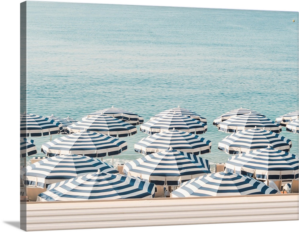 Striped Beach Umbrellas