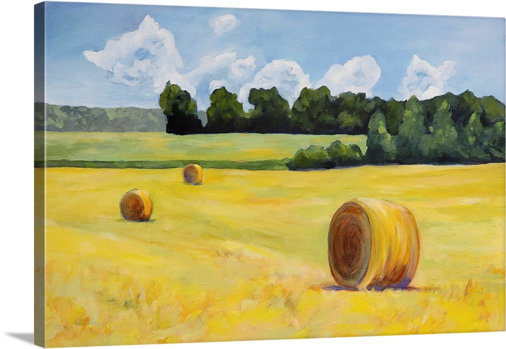 Summer Hay Bales