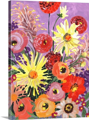 Sunny Asters And Anemones