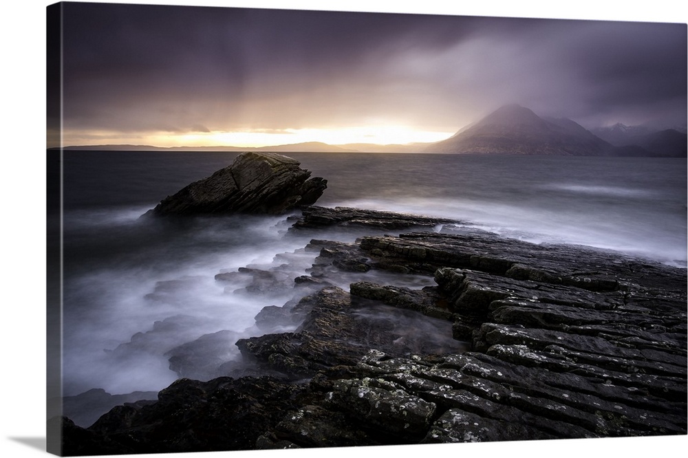 Sunset At Elgol Beach