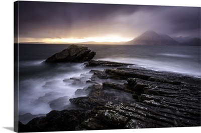 Sunset At Elgol Beach