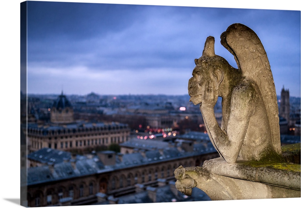 The Bored Gargoyle Of Notre-Dame