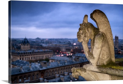 The Bored Gargoyle Of Notre-Dame