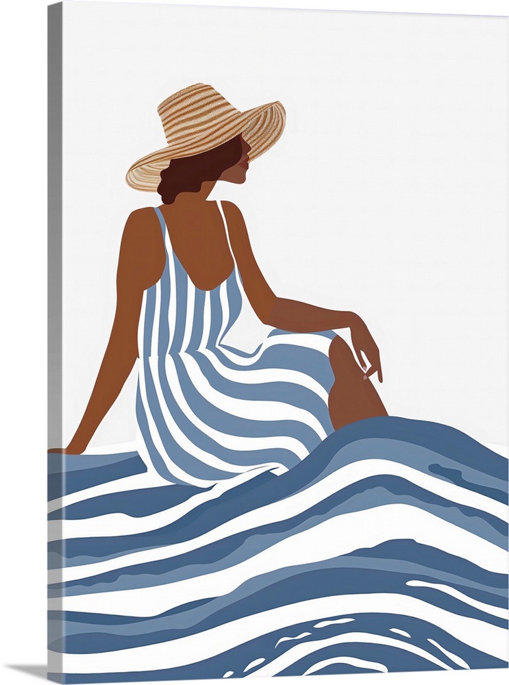 The Girl In The Striped Dress