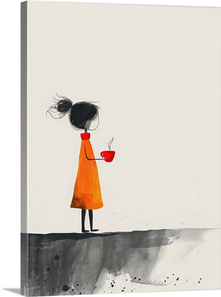 The Girl With The Red Coffee Cup