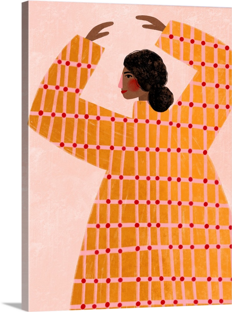 The Woman With The Checked Dress