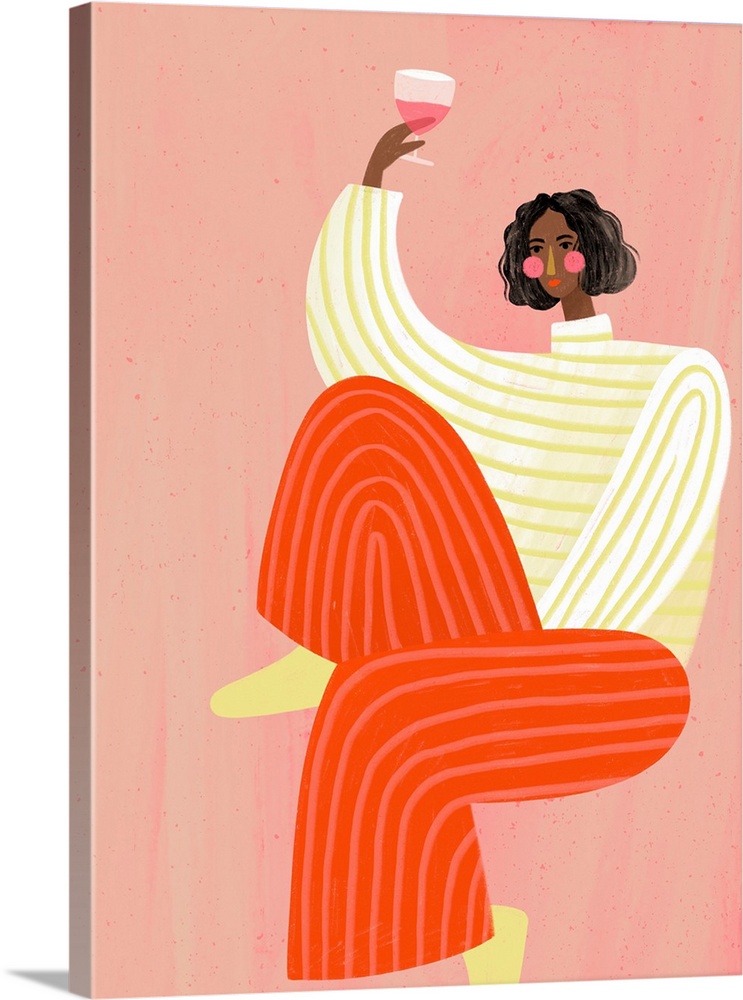 The Woman With The Glass Of Wine