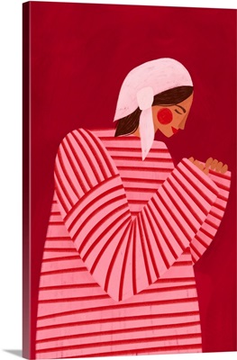 The Woman With The Red Stripes