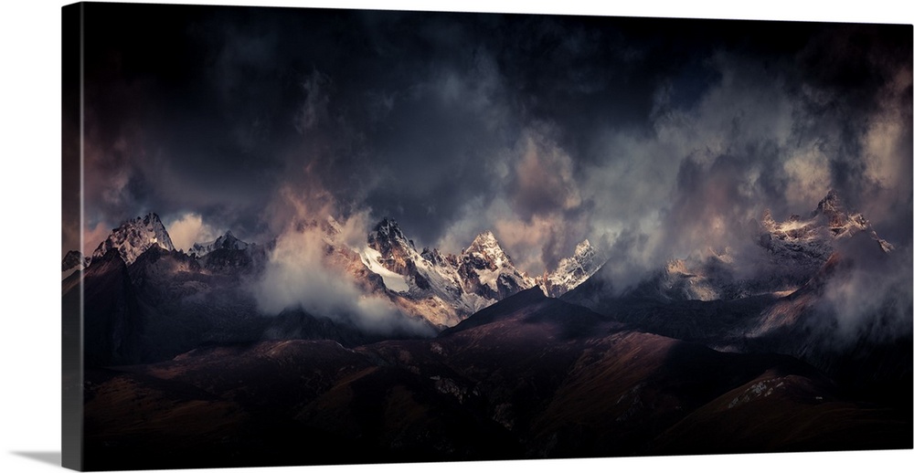 Tibetan Snow Capped Mountains