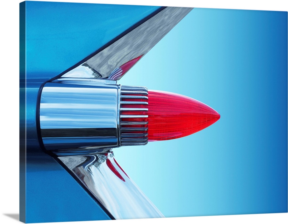 US Classic Car Sedan Deville 1959 Tail Fin Abstract