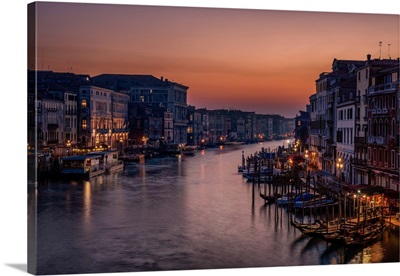 Venice Grand Canal At Sunset