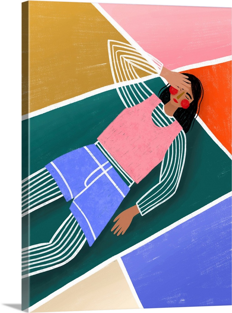 Vibrant Lady Resting