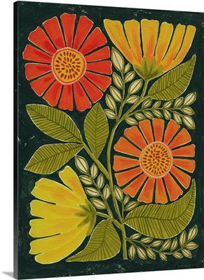 Vibrant Orange And Yellow Flowers