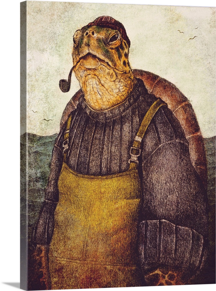 Vintage Stylish Turtle